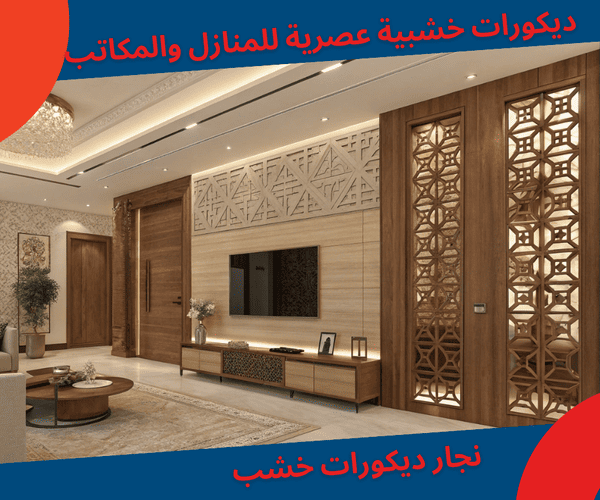 ديكورات خشبية عصرية للمنازل والمكاتب